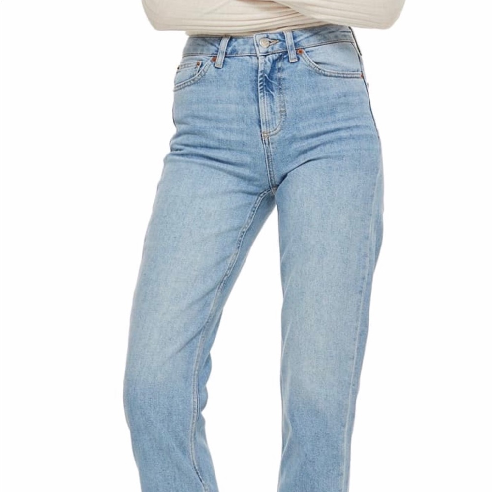 Topshop straight leg hem Jeans
